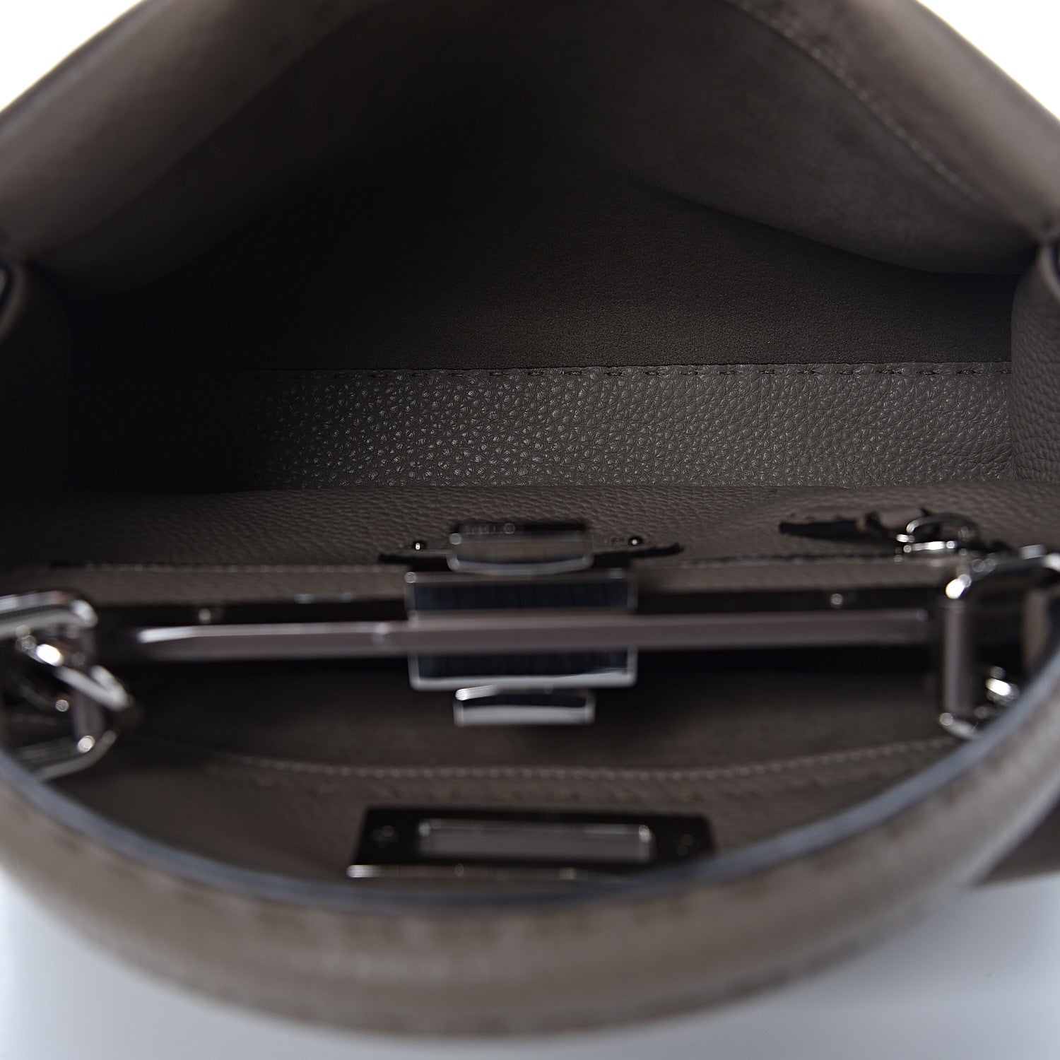 Fendi Cuoio Romano Selleria Medium Peekaboo Iconic Satchel Corda 6 of 11