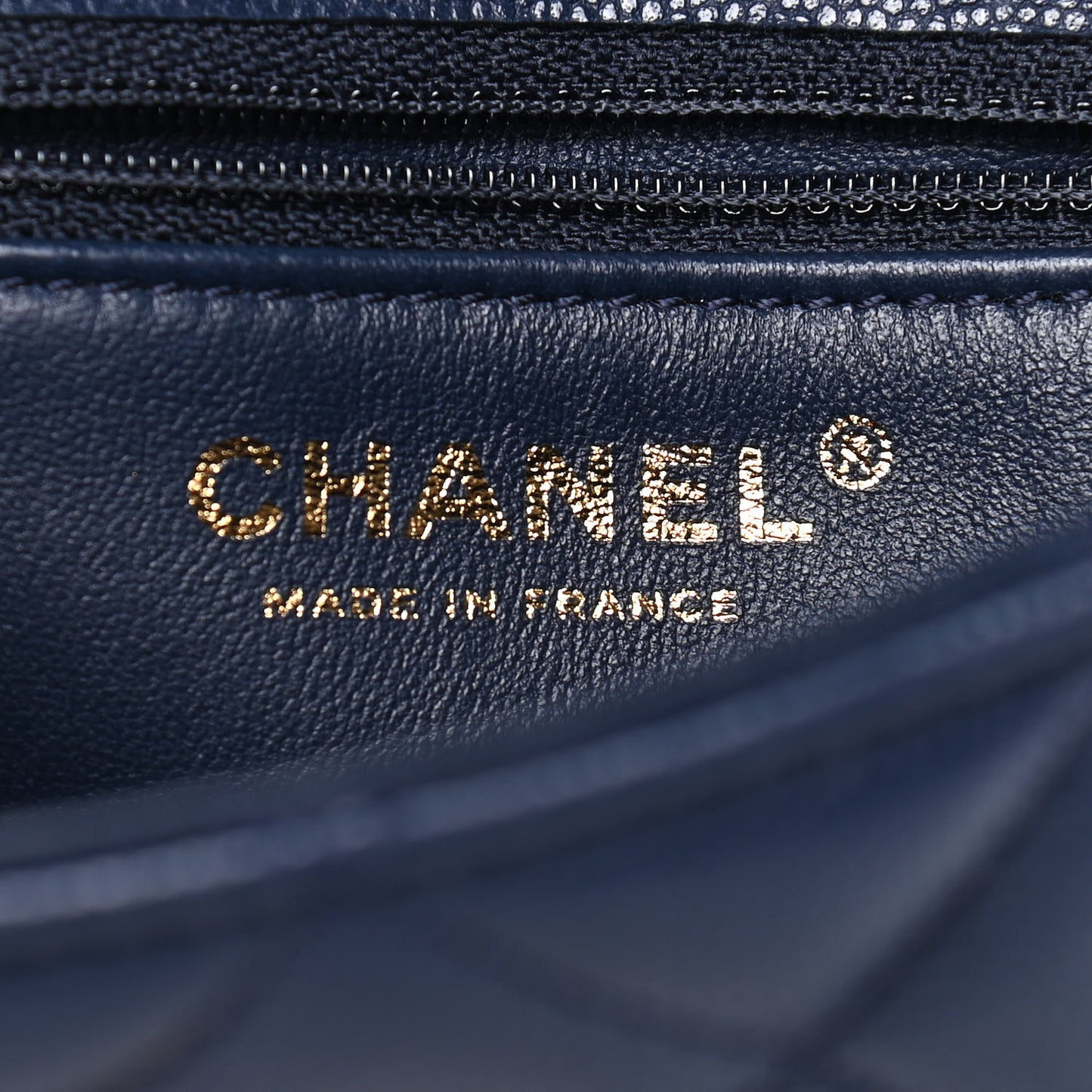 Caviar Quilted Mini Sweet Classic Flap Navy Blue