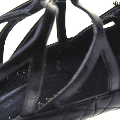 Chanel Calfskin Quilted CC Cap Toe Pumps 41 Black 15 of 20