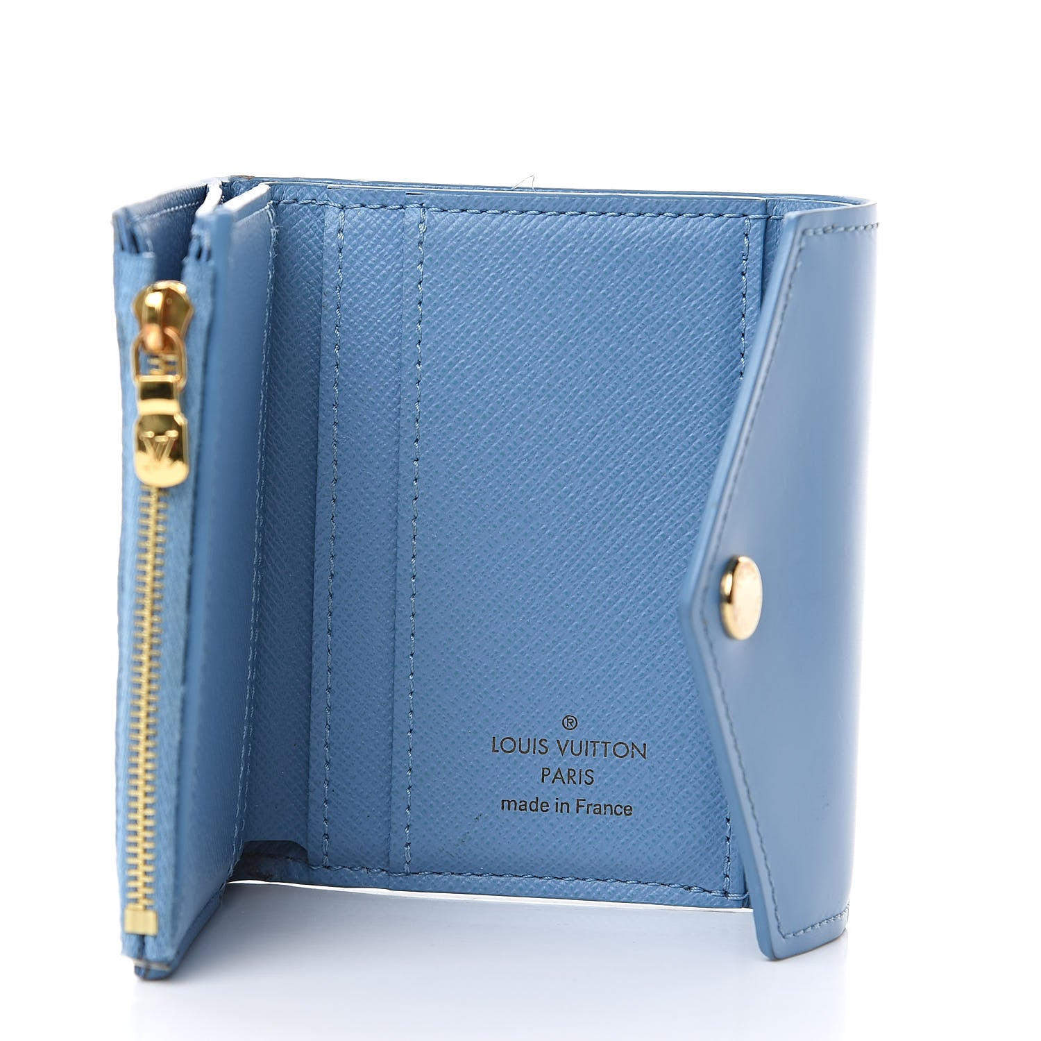Louis Vuitton Damier Azur Zoe Wallet Bleuet 5 of 8