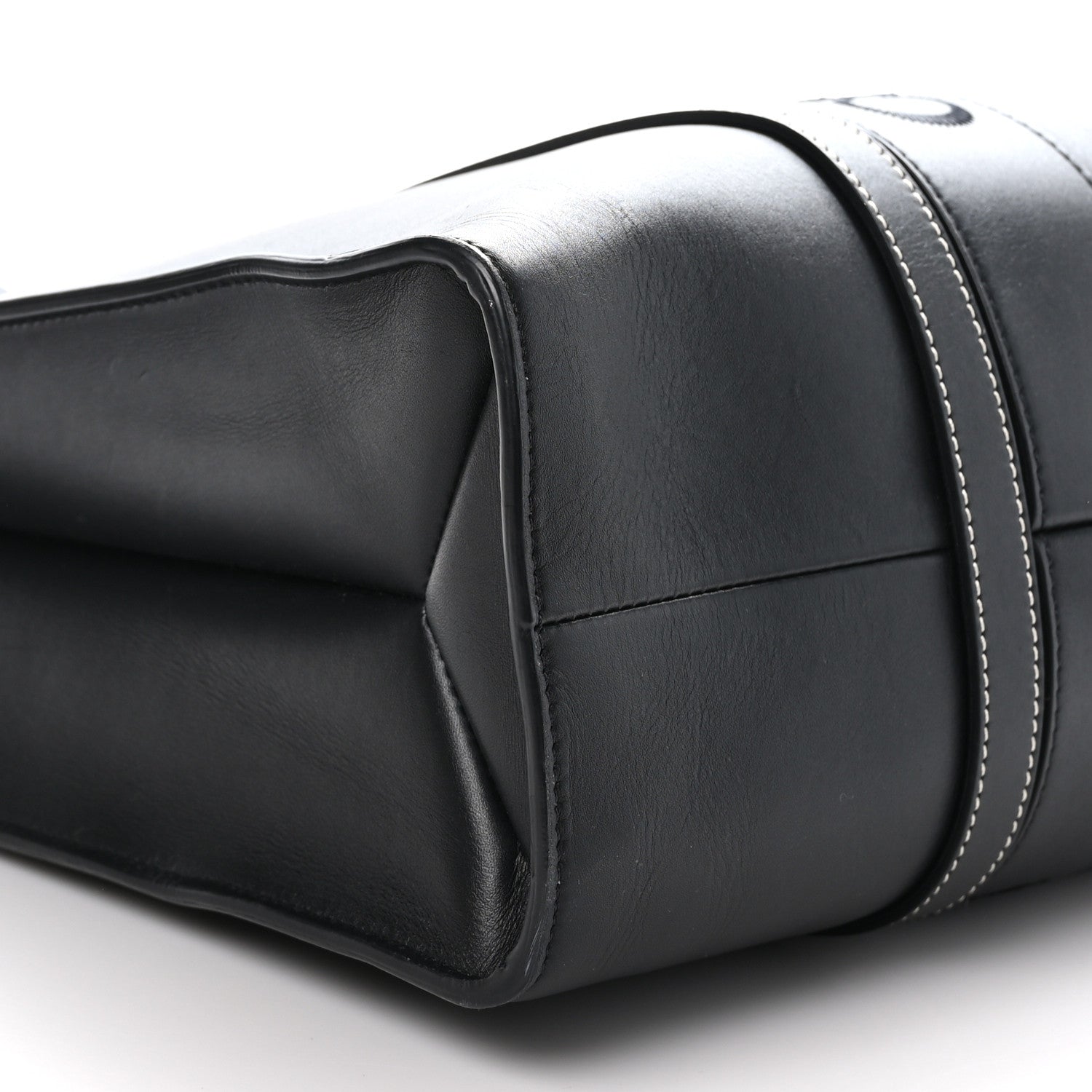 Chloe Calfskin Large Woody Tote Black 7 of 8