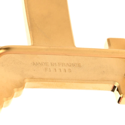 Hermes Brushed 32mm Pegase H Belt Buckle Gold 4 of 5