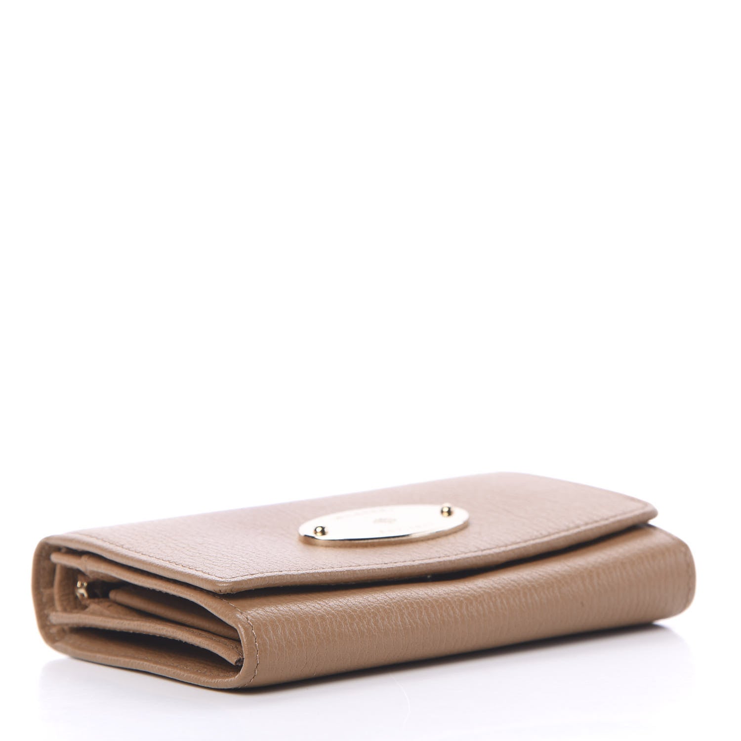 Mulberry Glossy Goatskin French Purse Wallet Beige 3 of 6