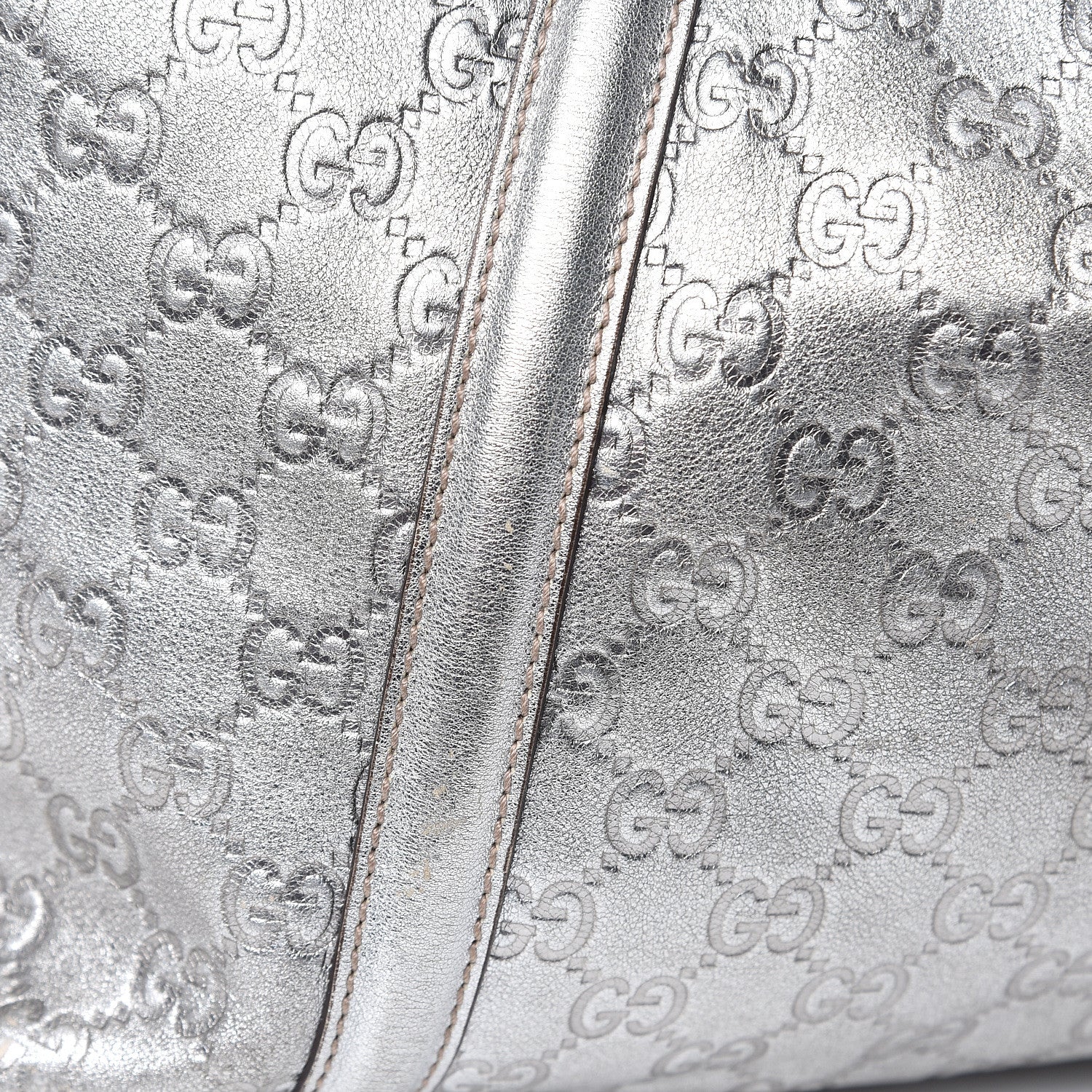 Gucci Guccissima Medium Britt Tote Silver 14 of 16