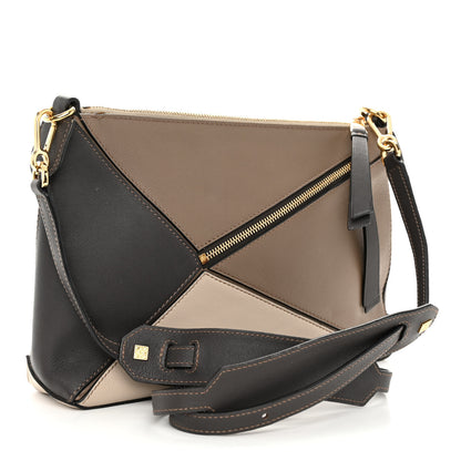 Loewe Calfskin Mini Puzzle Crossbody Bag Mink Taupe 3 of 9