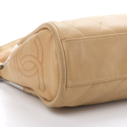 Chanel Lambskin Stitched Medium Ultimate Soft Tote Beige 9 of 14