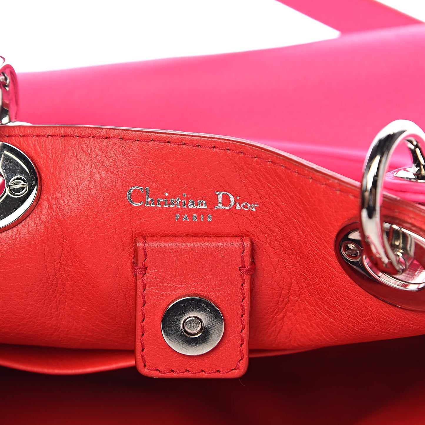Bullcalf Small Diorissimo Tote Coquelicot