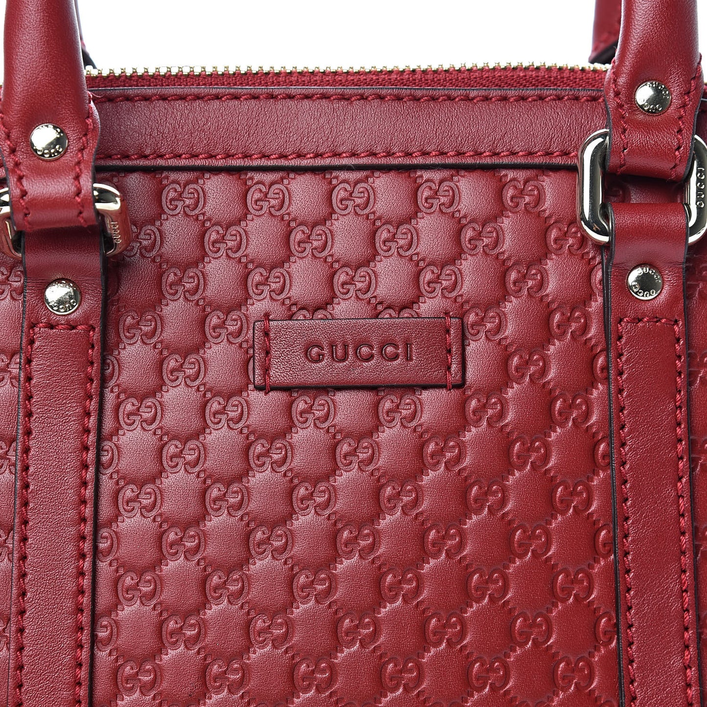 Soft Microguccissima Mini Dome Bag Rosso