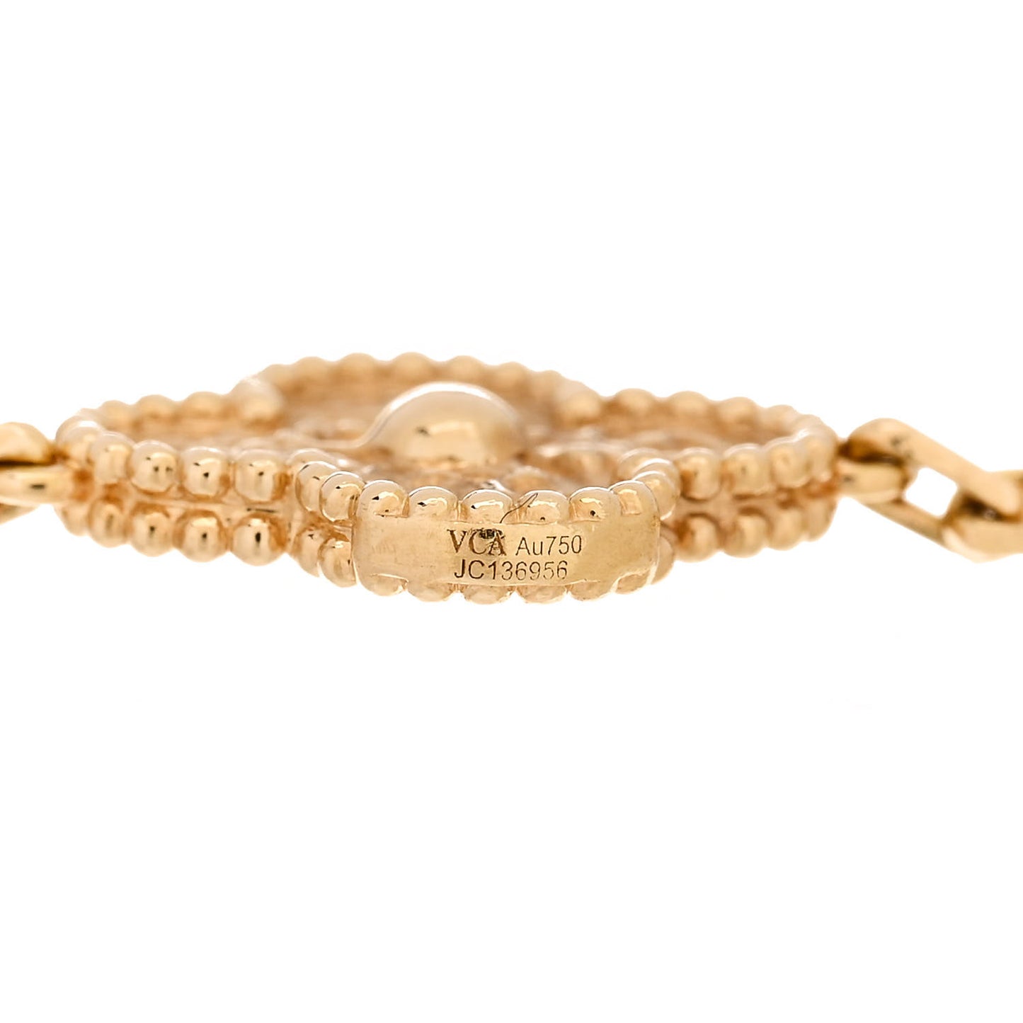 18K Yellow Gold 5 Motifs Vintage Alhambra Bracelet