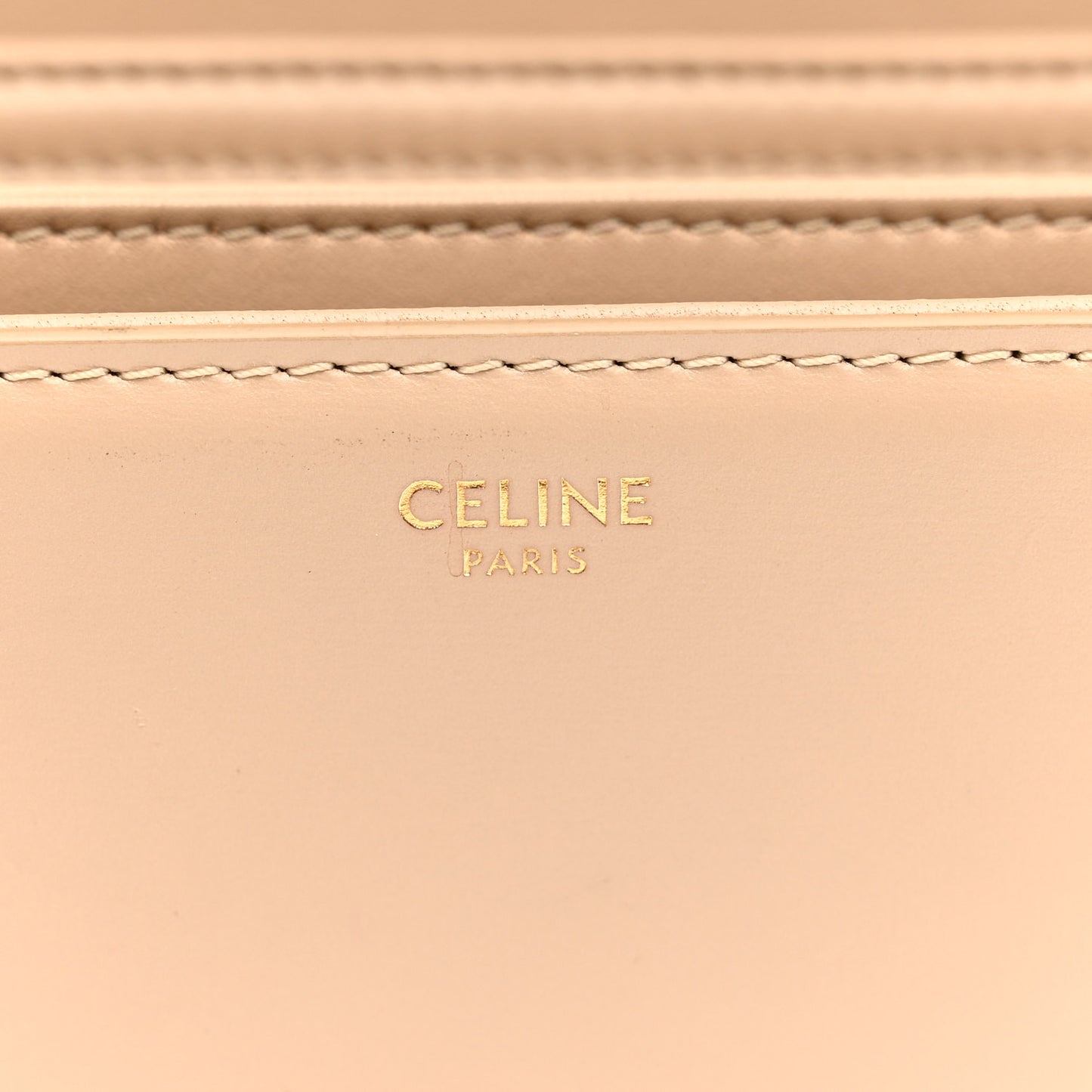 Shiny Calfskin Medium Triomphe Nude