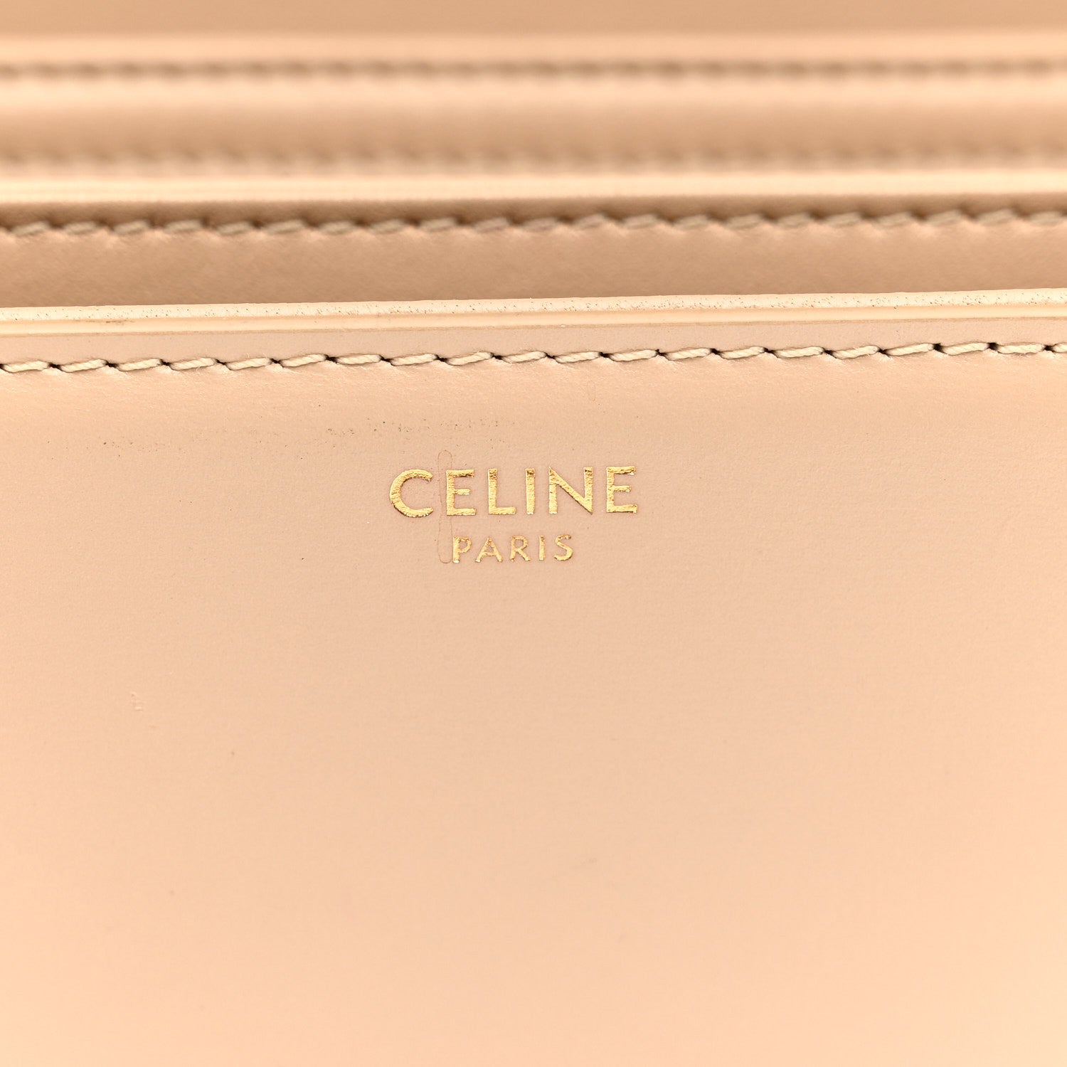 Celine Shiny Calfskin Medium Triomphe Nude 5 of 16