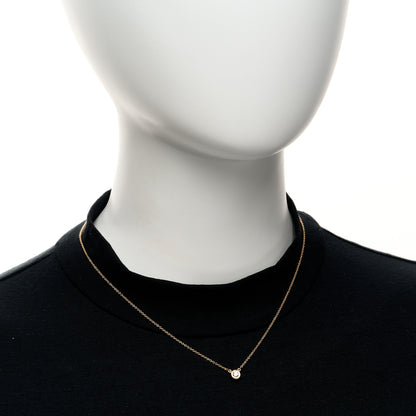 Tiffany 18K Yellow Gold Diamond .17ct Elsa Peretti Diamonds by the Yard Pendant Necklace 2 of 5