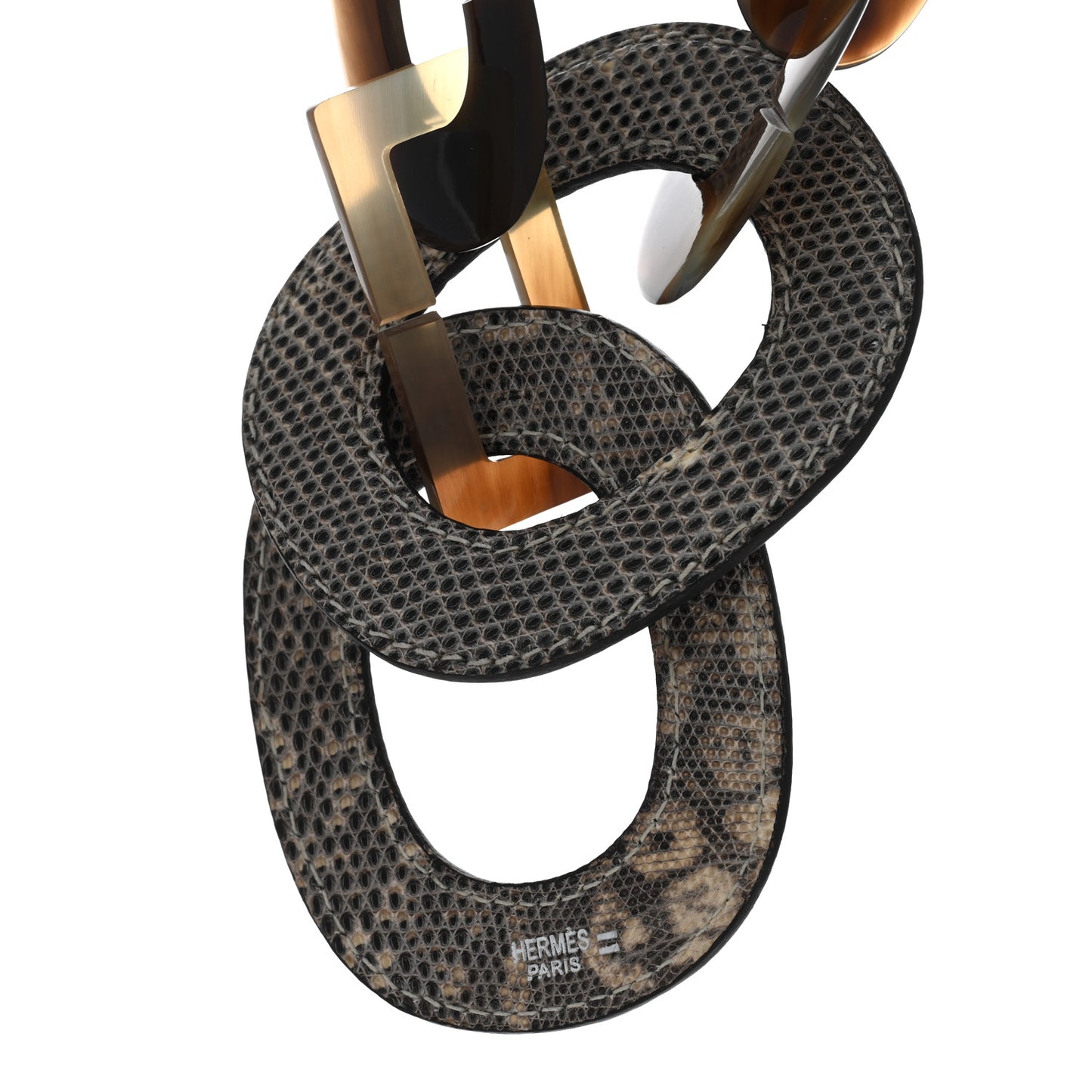 Buffalo Horn Lizard Isidore Necklace
