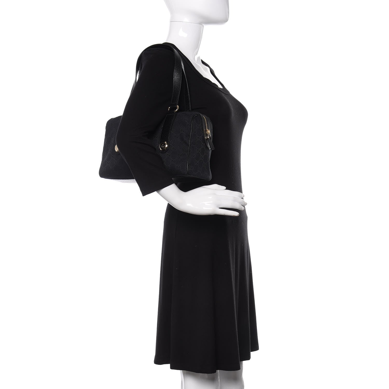 Gucci Monogram Small Charmy Boston Black 2 of 10