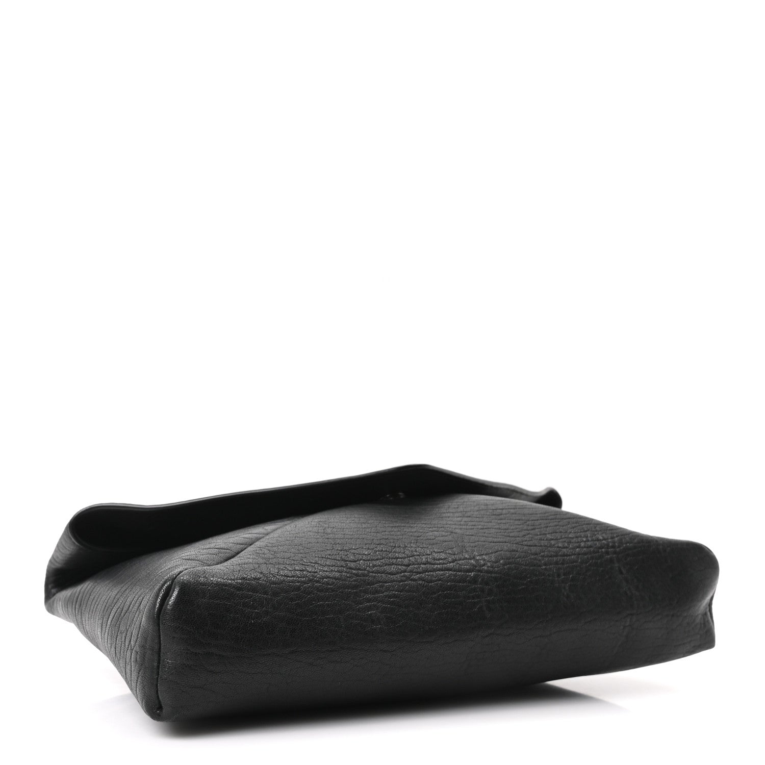 Saint Laurent Grained Lambskin Small Cassandre Envelope Pouch Black 4 of 9