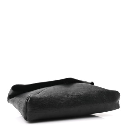 Saint Laurent Grained Lambskin Small Cassandre Envelope Pouch Black 4 of 9