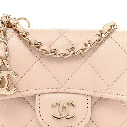 Chanel Caviar Quilted Mini Chain Belt Bag Light Beige 9 of 12