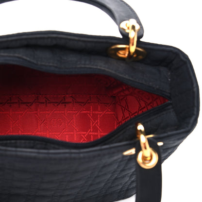 Christian Dior Nylon Cannage Large Lady Dior Black 7 of 12