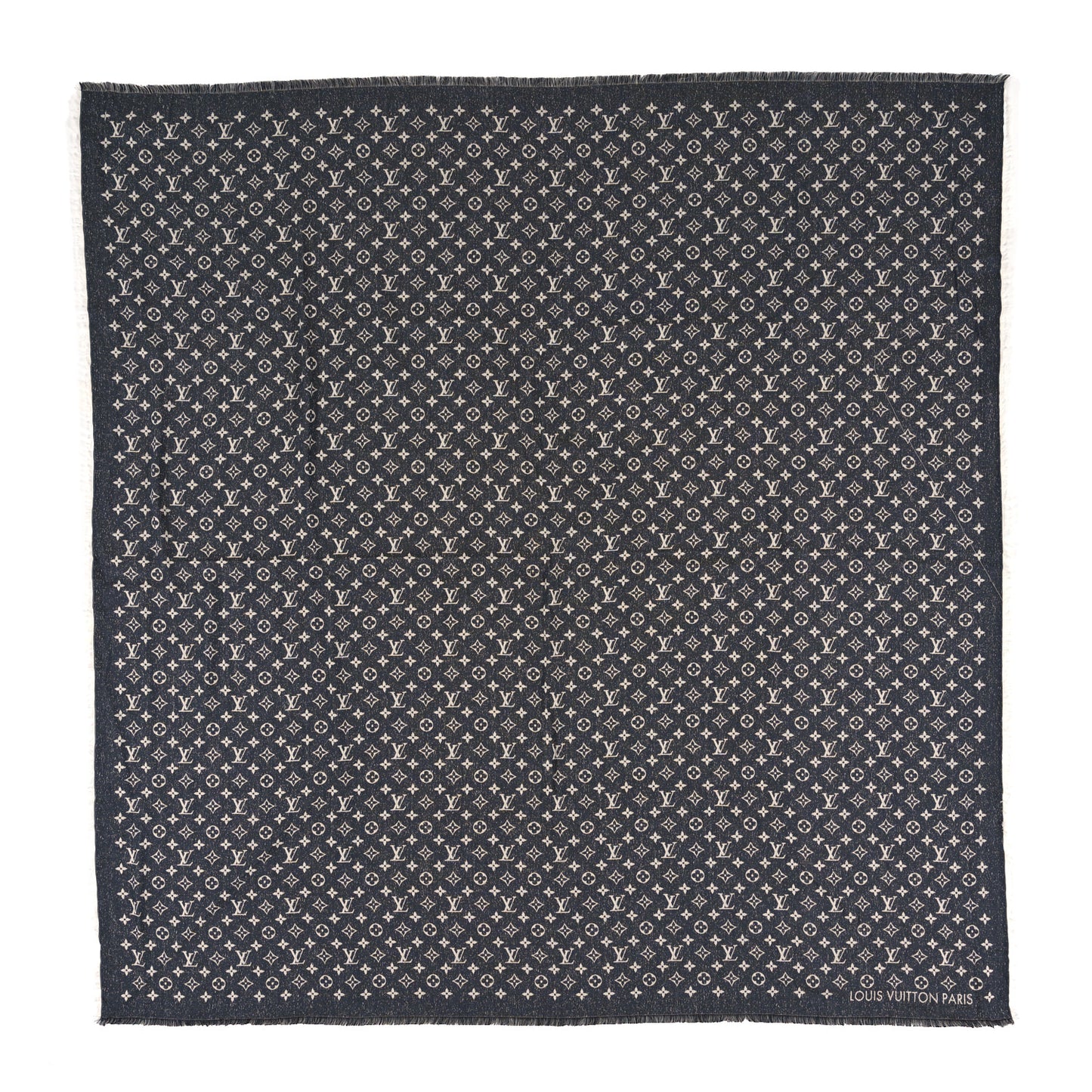 Cotton Wool Silk My Daily Denim Shawl Blue