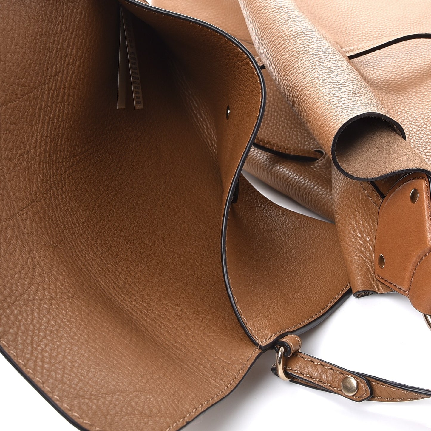 Grainy Calfskin Large Ashby Hobo Sand