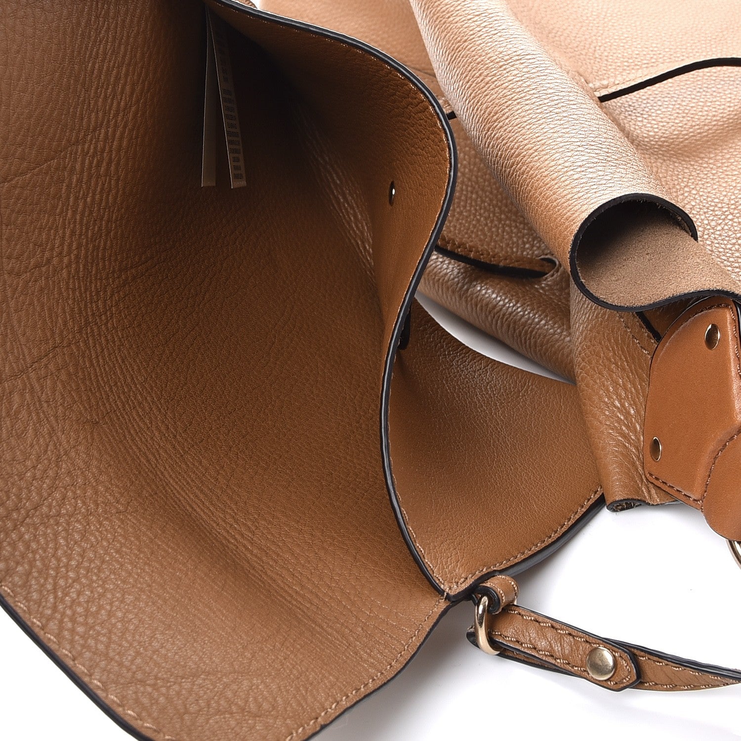 Burberry Grainy Calfskin Large Ashby Hobo Sand 7 of 15