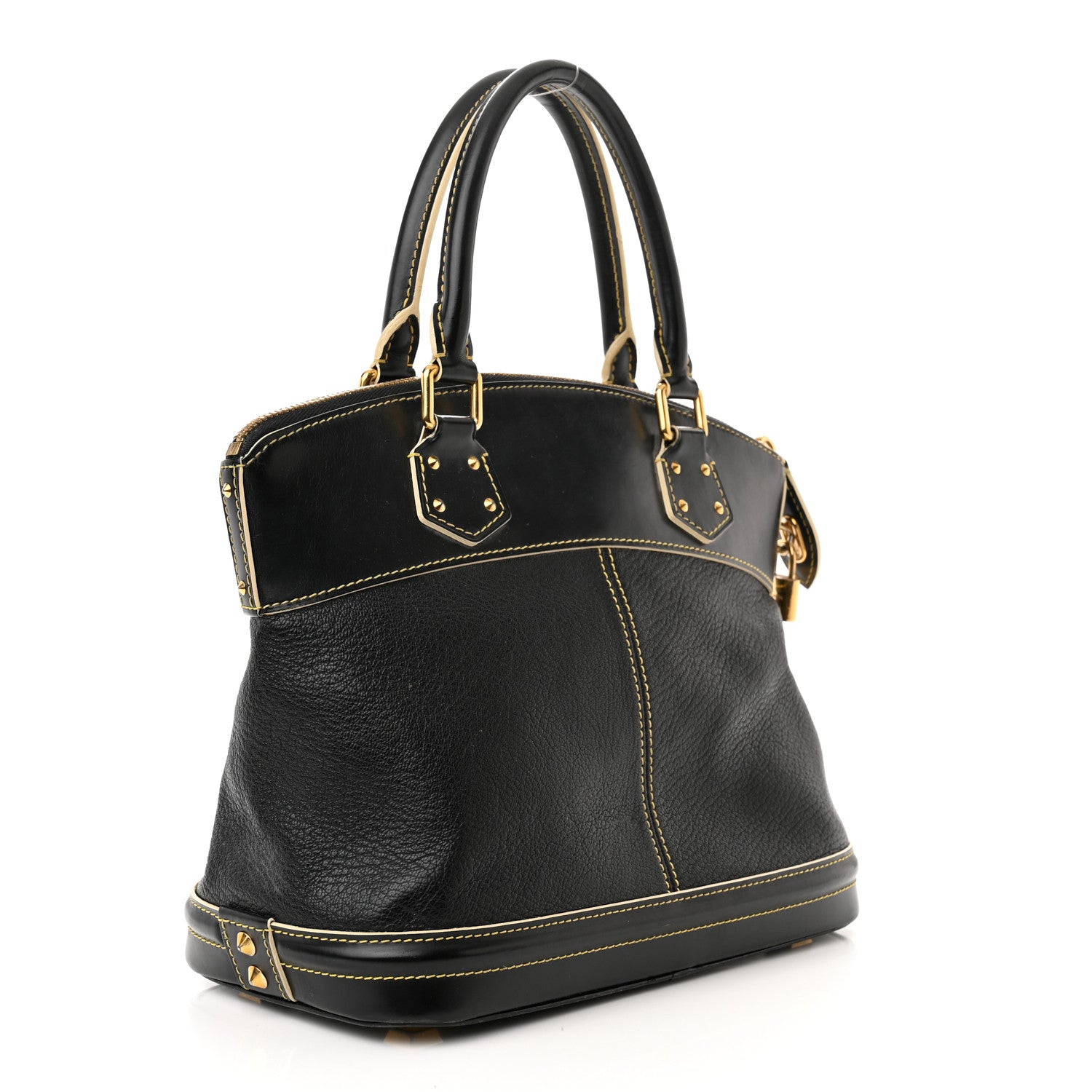 Louis Vuitton Suhali Lockit MM Black 3 of 22