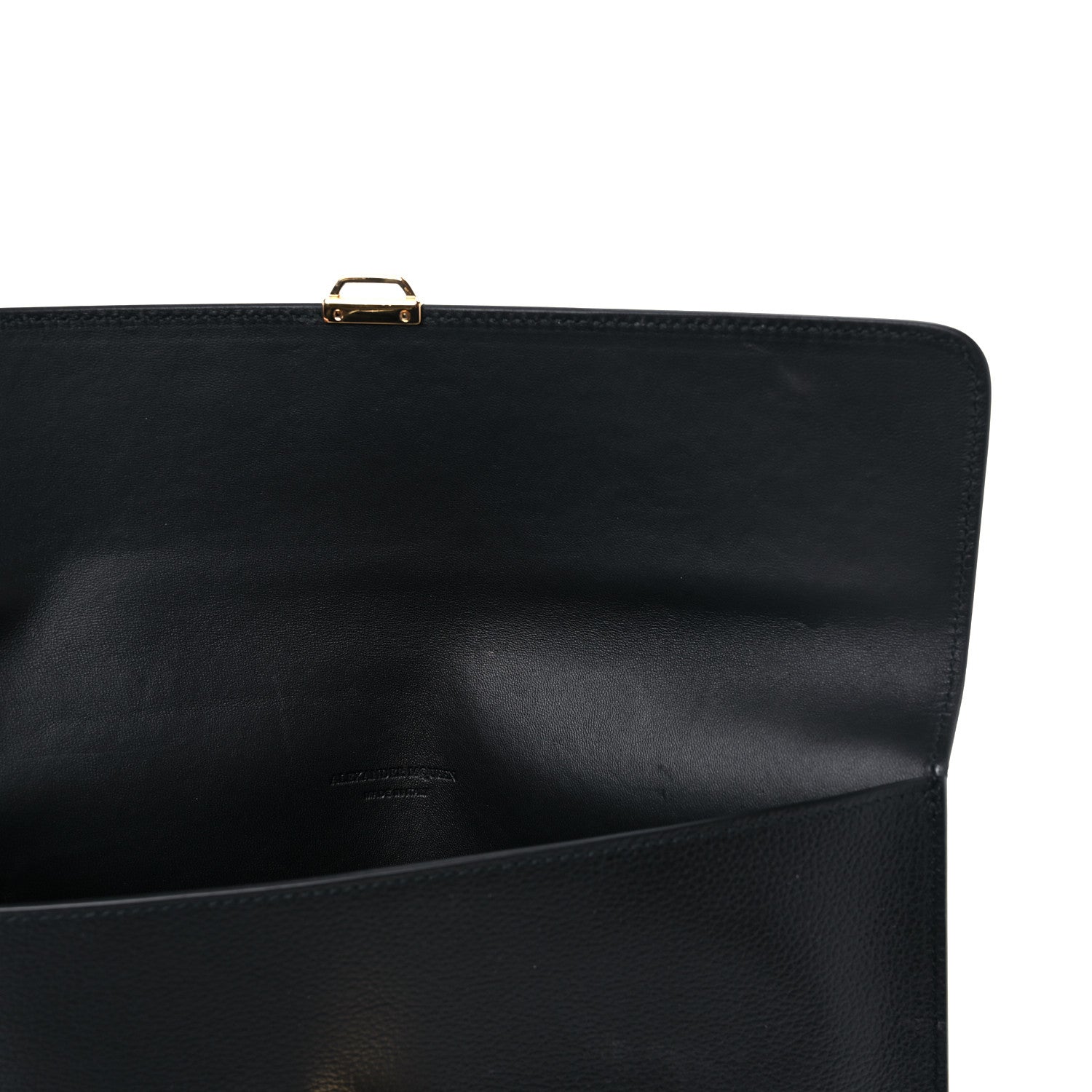 Alexander McQueen Calfskin Skull Envelope Clutch Black 9 of 9