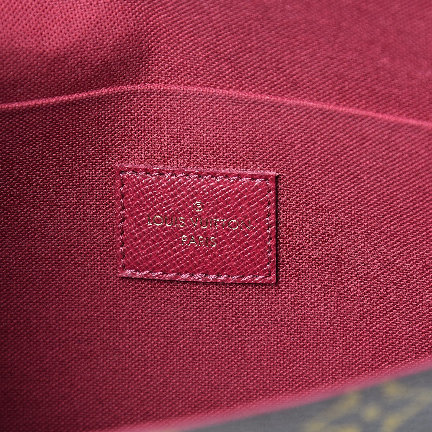 Louis Vuitton Monogram Pochette Felicie Chain Wallet Fuchsia 5 of 11