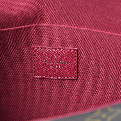 Louis Vuitton Monogram Pochette Felicie Chain Wallet Fuchsia 5 of 11