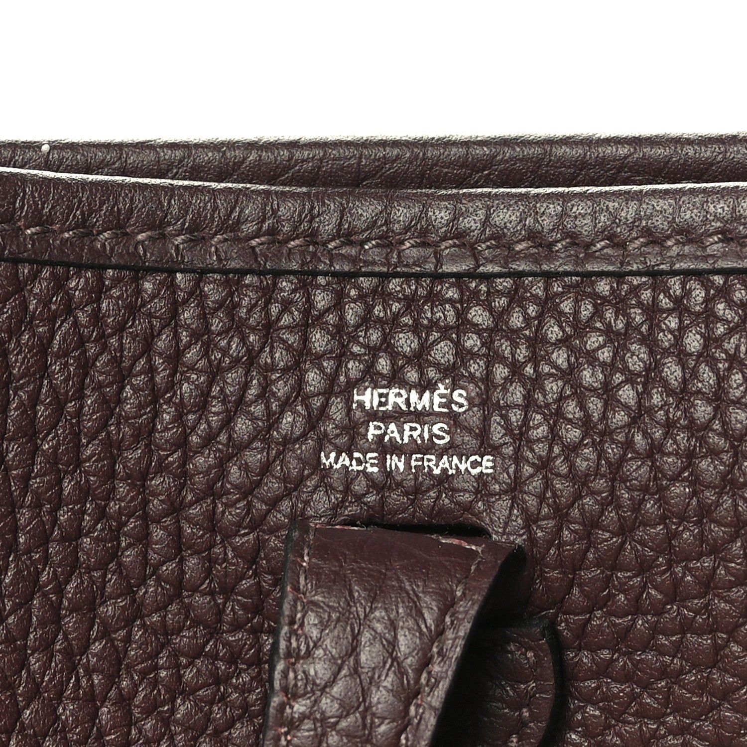 Hermes Taurillon Clemence Maxi Quadrille Evelyne TPM Rouge Sellier Bleu Bill Biscuit Rouge H 6 of 9