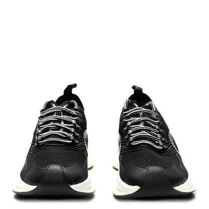 Gucci Technical Knit Fabric Waves Womens Gucci Run Sneakers 37 Black Loess 2 of 9