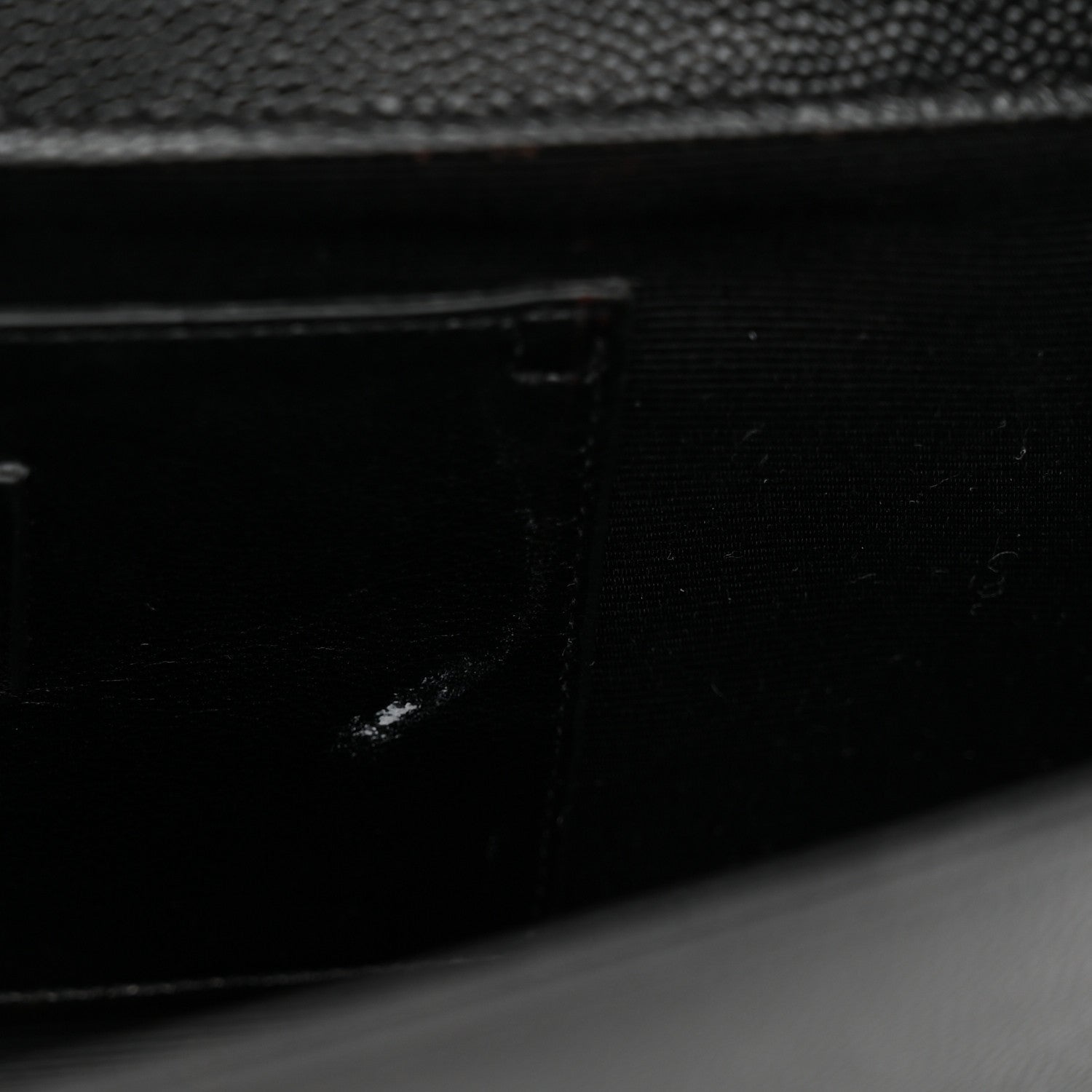 Saint Laurent Grain De Poudre Monogram Cassandre Clutch Black 13 of 17
