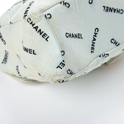 Chanel Canvas Quilted XL Jumbo Single Flap Green 22 of 24