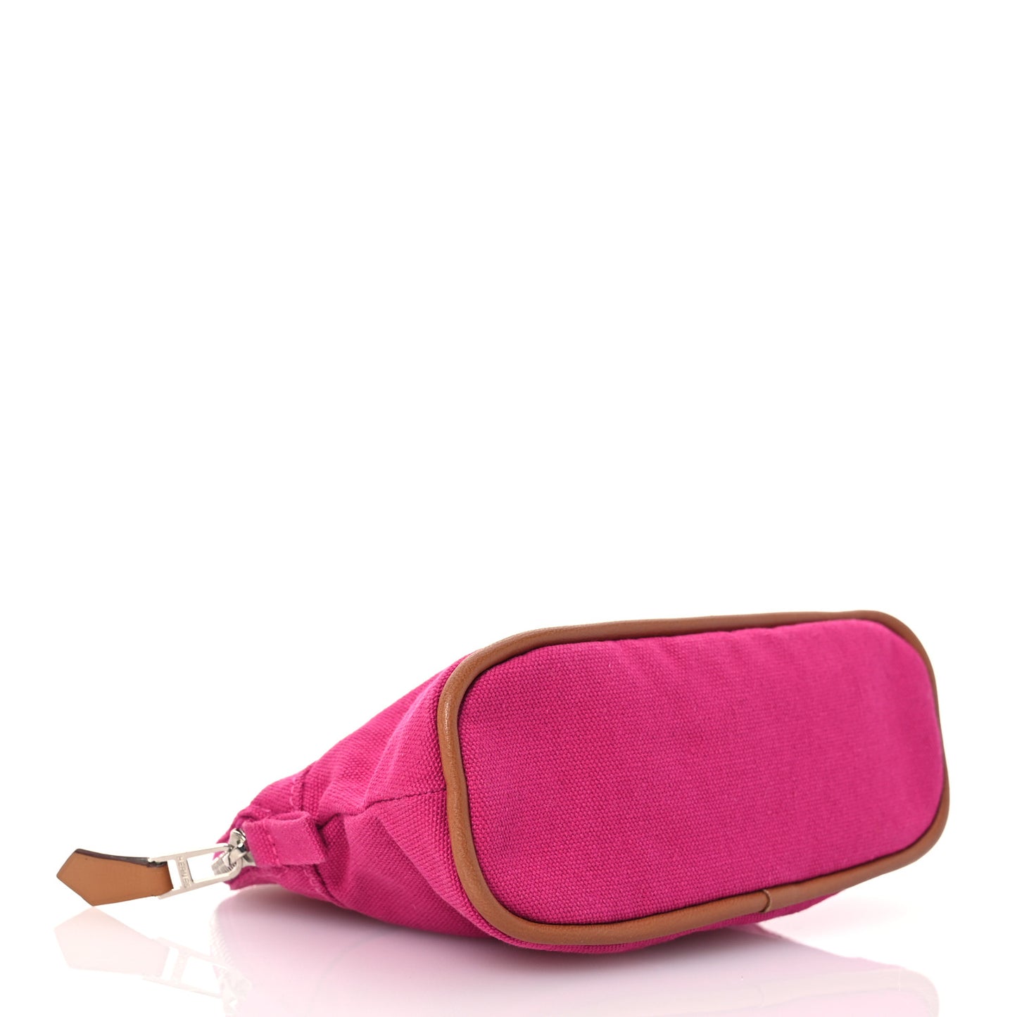 Cotton Canvas Mini Mini Bolide Travel Cosmetic Pouch Hibiscus