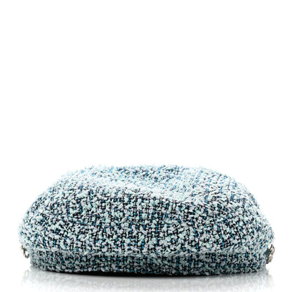 Chanel Metallic Tweed Lambskin CC Cap M Black Blue Multicolor 6 of 9