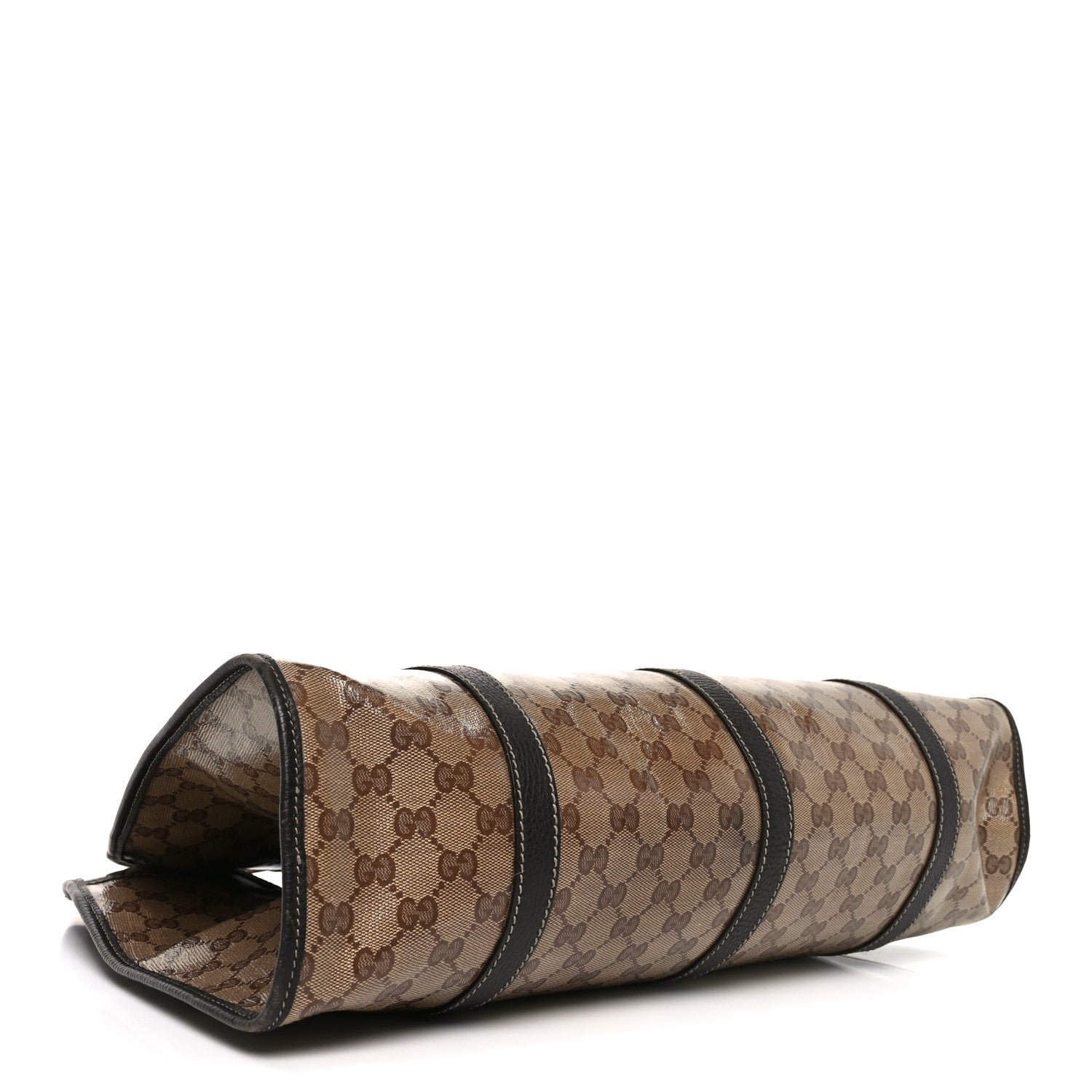 Gucci Crystal Monogram Dollar Calfskin Medium Joy Shoulder Bag Beige Ebony Testa di Moro 4 of 10