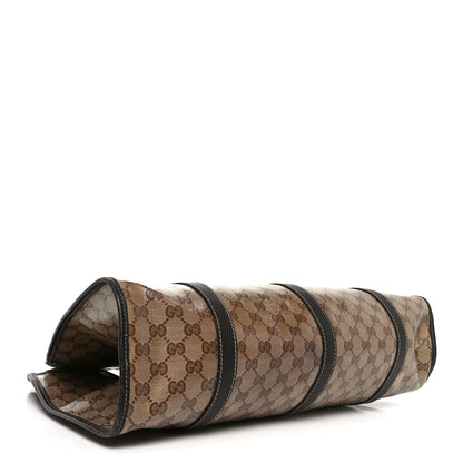 Gucci Crystal Monogram Dollar Calfskin Medium Joy Shoulder Bag Beige Ebony Testa di Moro 4 of 10