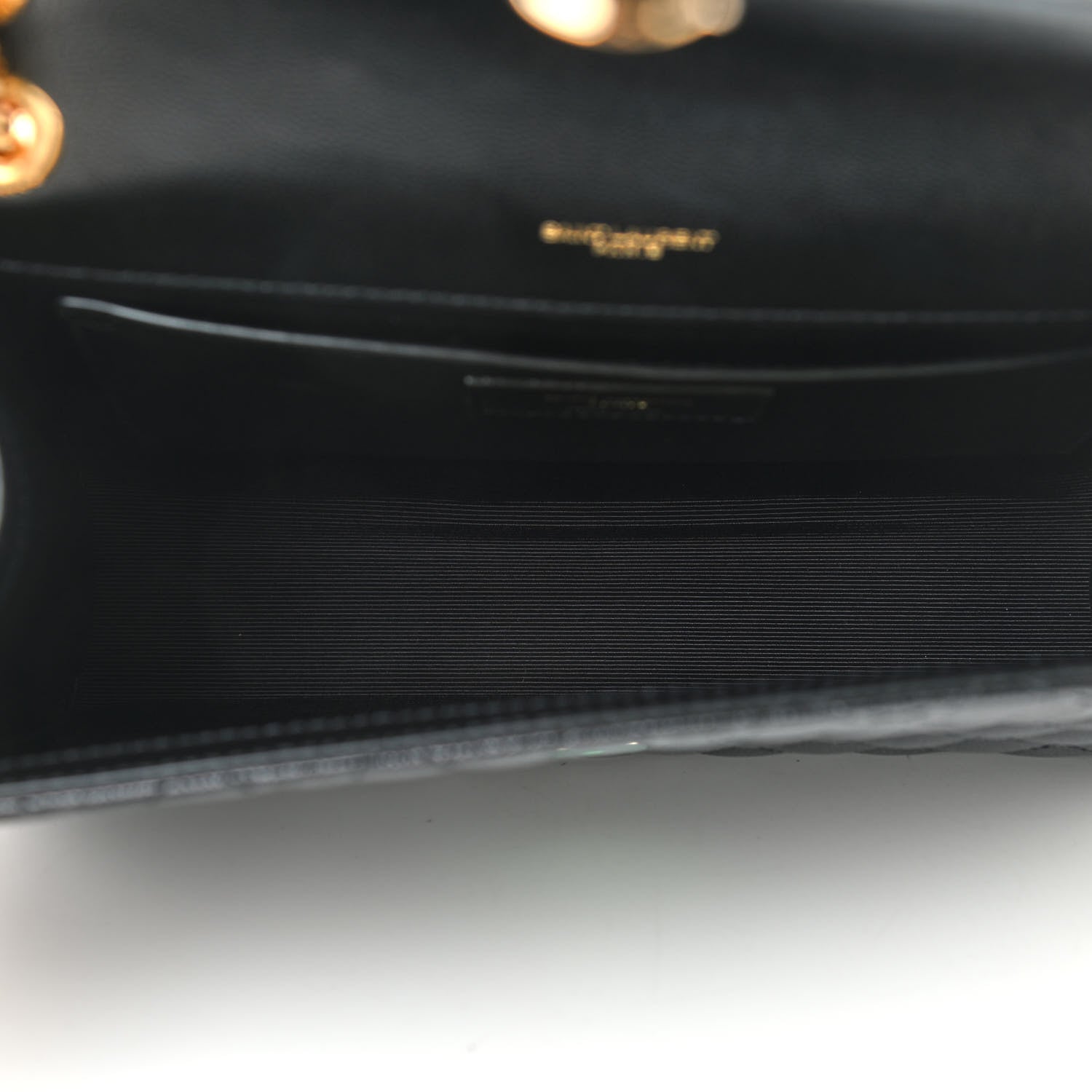 Saint Laurent Grain De Poudre Textured Mixed Matelasse Triquilt Medium Monogram Satchel Black 5 of 9