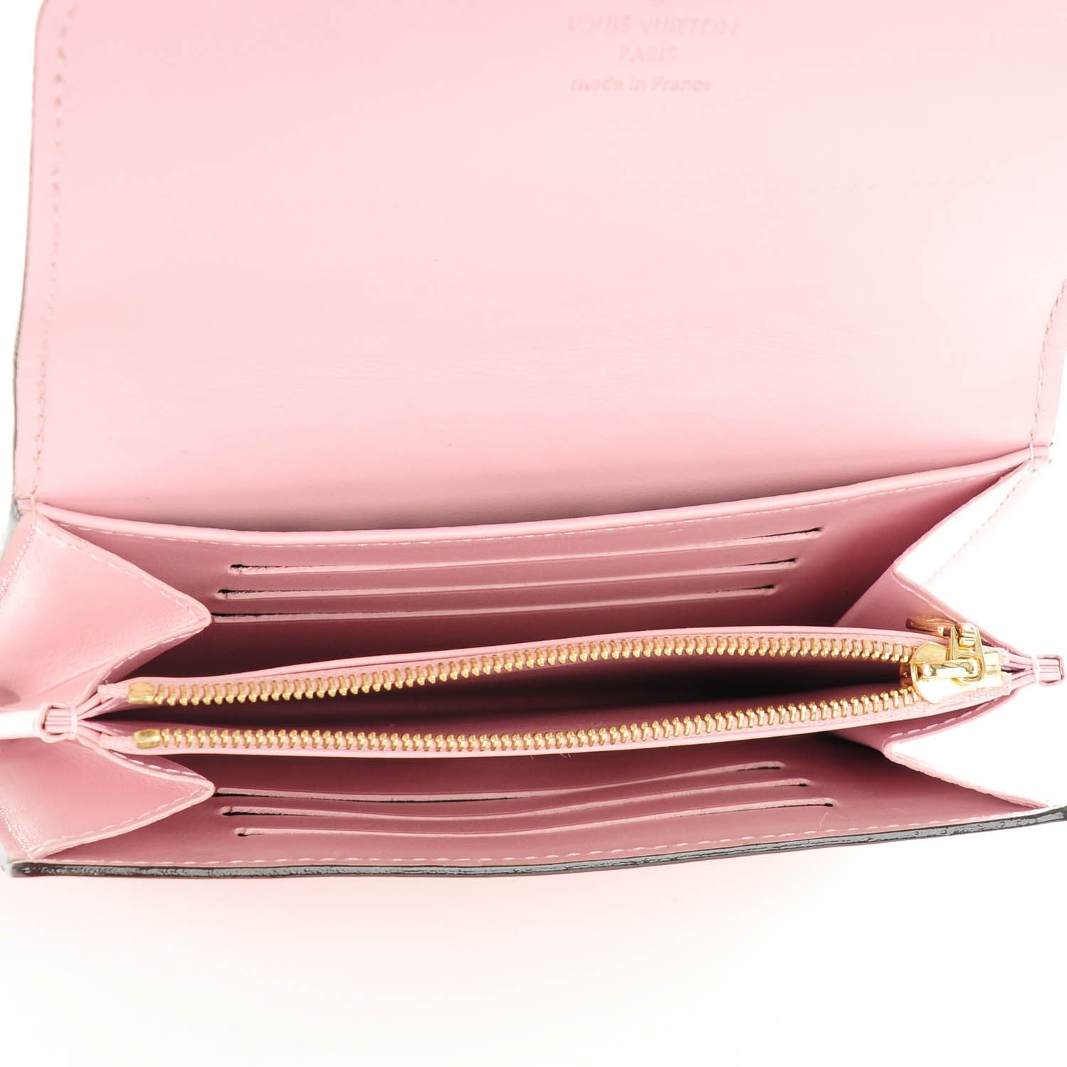 Louis Vuitton Vernis Compact Sarah Wallet Rose Ballerine 6 of 7