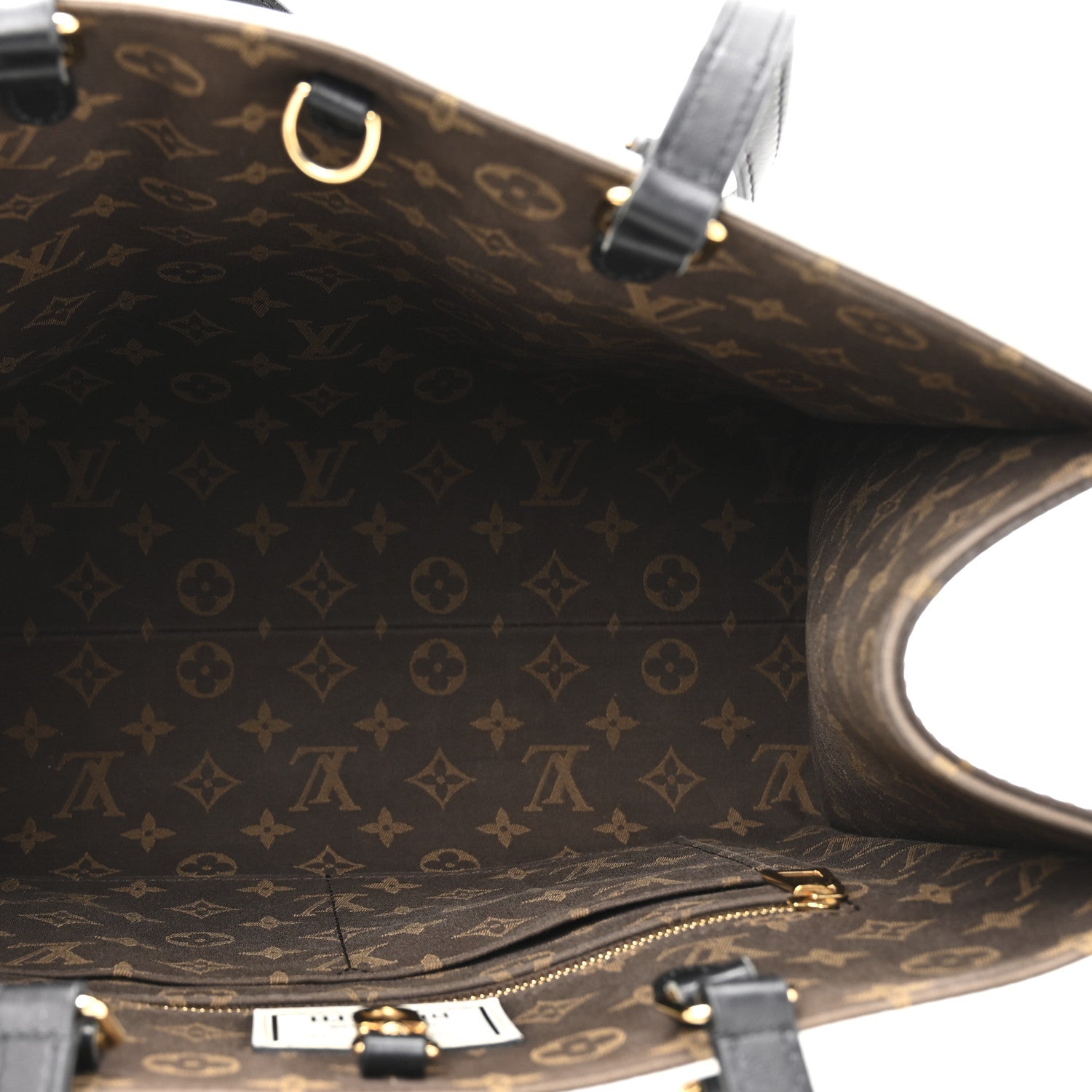 Louis Vuitton X FORNASETTI Calfskin Architettura Onthego MM Black White 5 of 17