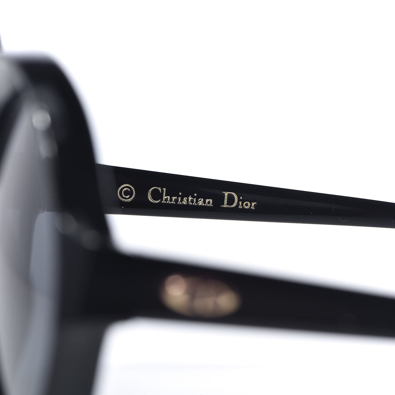 Christian Dior Acetate Bianca Sunglasses Black 6 of 8