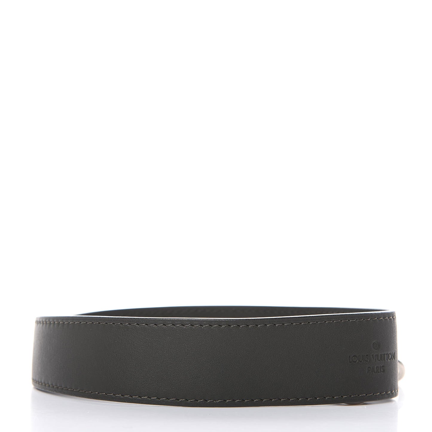 Calfskin Shoulder Strap Dark Kaki