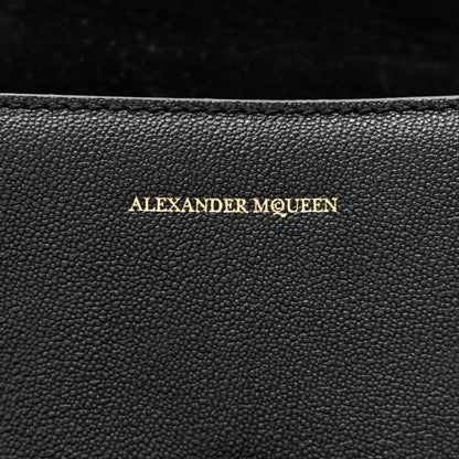 Alexander McQueen Grained Calfskin Small Insignia Flap Black 6 of 15