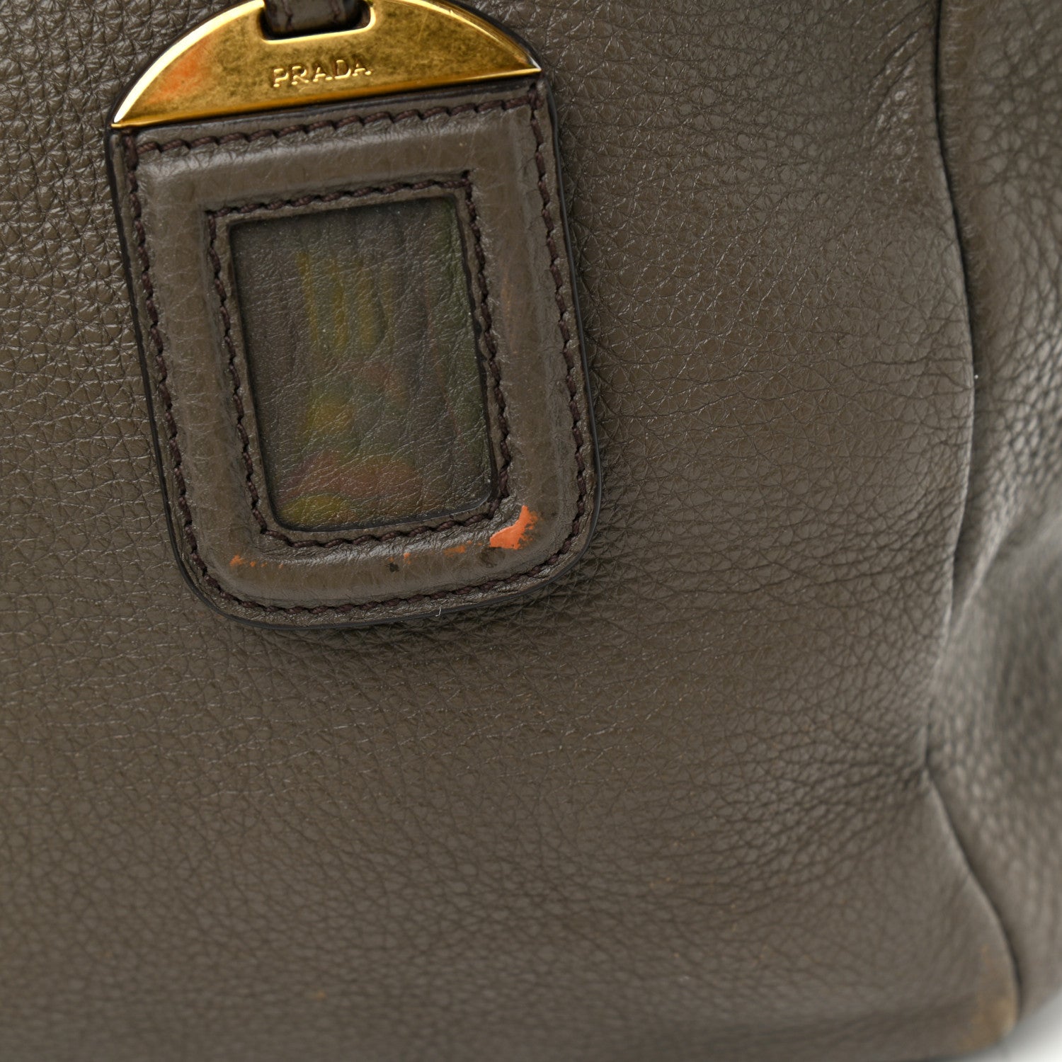 Prada Vitello Daino Tote Argilla 12 of 19