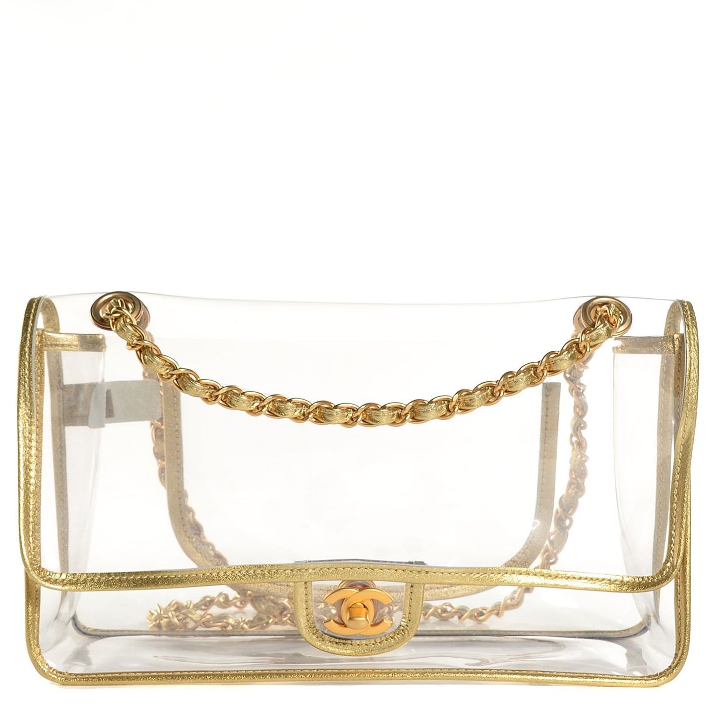 Vinyl Naked Classic Large Flap Gold