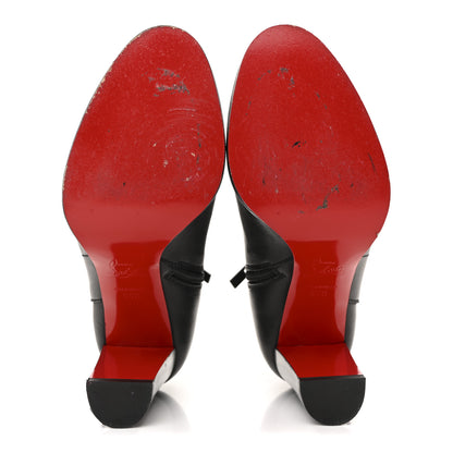 Christian Louboutin Calfskin Janis 85 Booties 38.5 Black 6 of 10