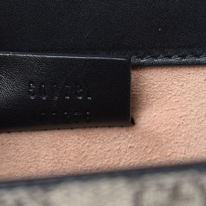 Gucci GG Supreme Monogram Small Osiride Shoulder Bag Black Gold 7 of 11
