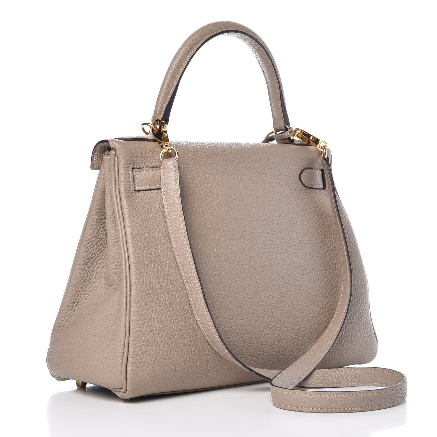 Hermes Taurillon Clemence Kelly Retourne 28 Gris Tourterelle 4 of 37
