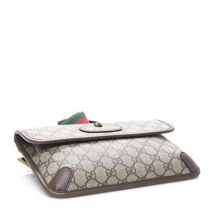 Gucci GG Supreme Monogram Neo Vintage Web Belt Bag Brown 4 of 10