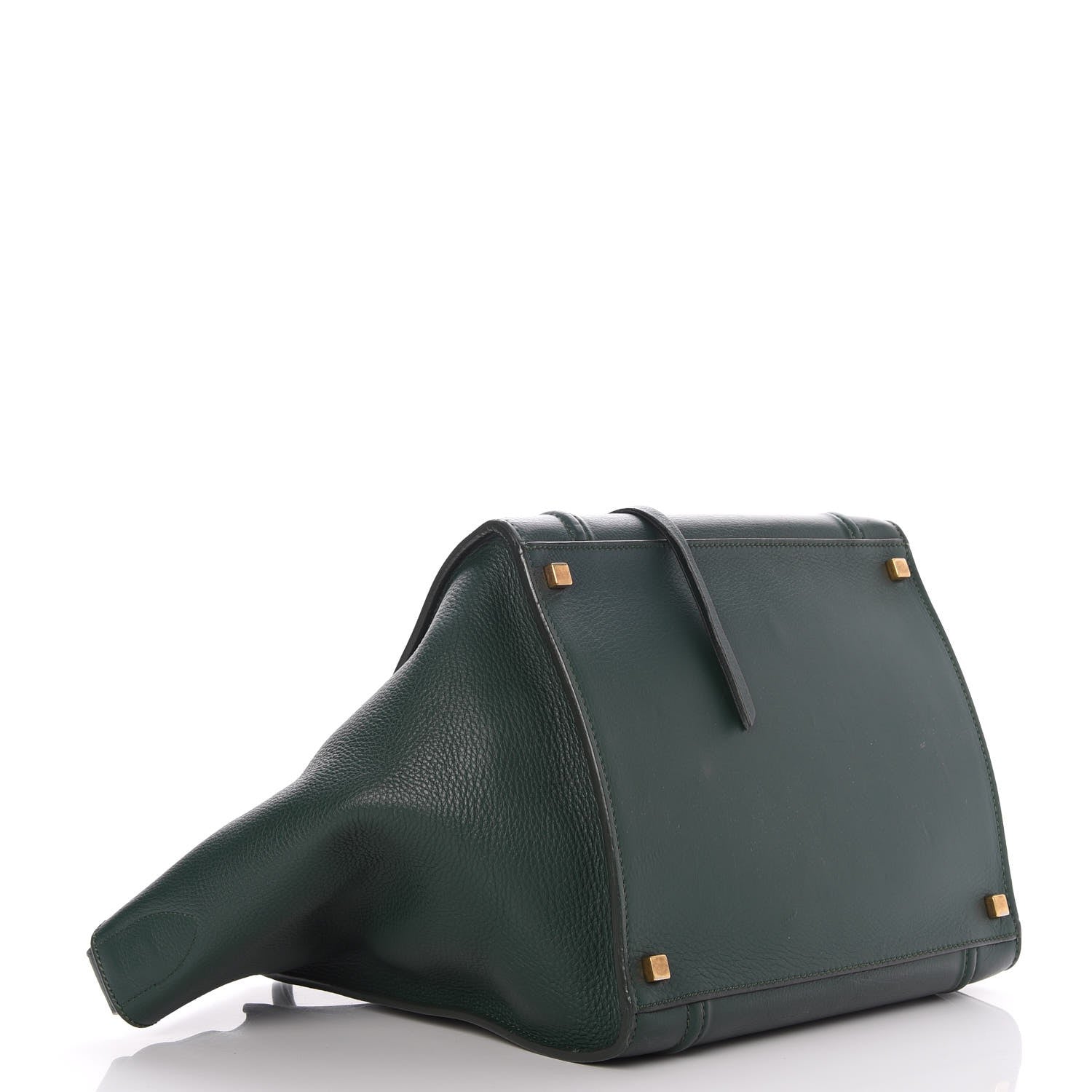 Celine Supple Calfskin Medium Phantom Luggage Forest 4 of 8
